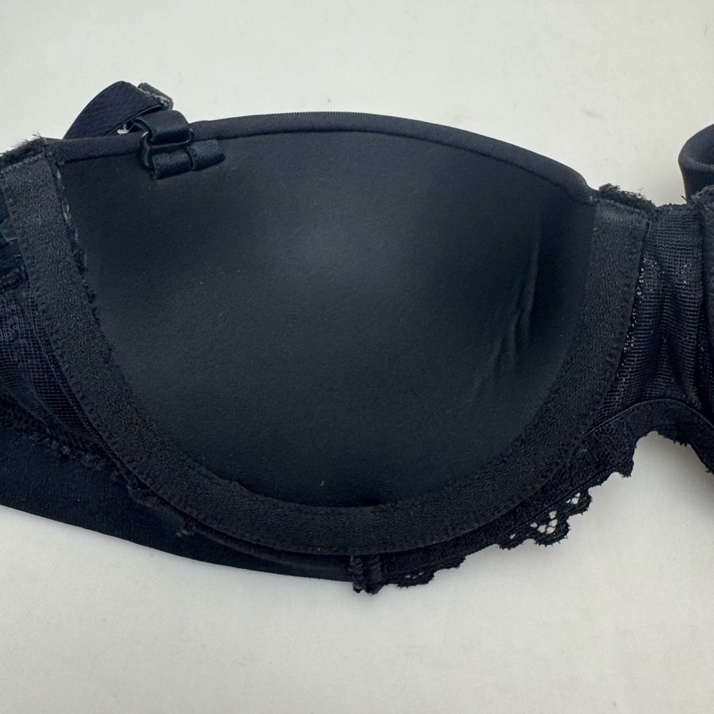 Maidenform Strapless Push-Up Bra Black Underwire Sz 34A - Picture 6 of 10